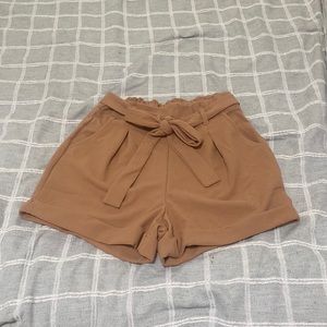 Paper Bag Waist Shorts